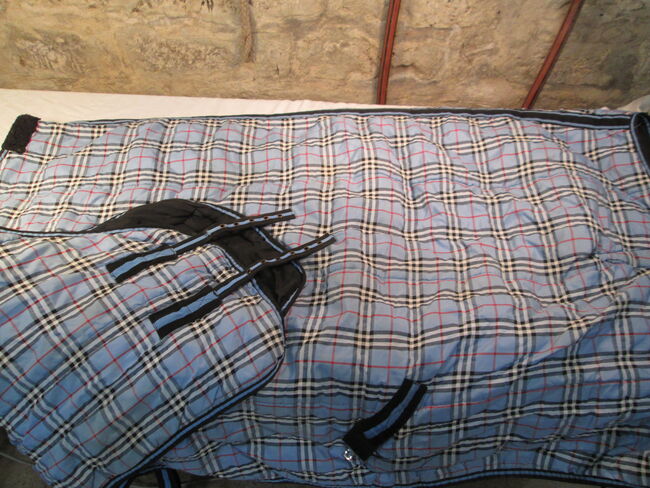 Decke Winterdecke Regendecke gefüttert 145 1,45 karriert, Mandy, Horse Blankets, Sheets & Coolers, Camburg