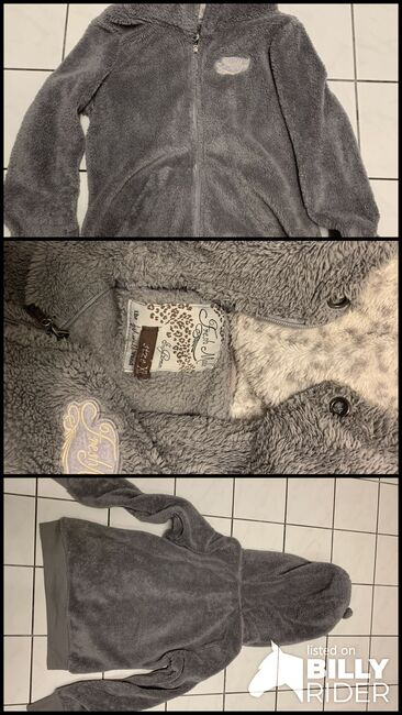 Teddyfleece Jacke Gr. XL grau, Ann-Kathrin Hoppe, Riding Jackets, Coats & Vests, Schwalbach, Image 4