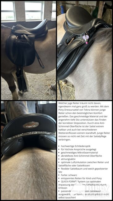 Tekna Dressursattel 15,5 A line, Tekna Tekna ALine, S.Petersen, Dressage Saddle, Osdorf , Image 10