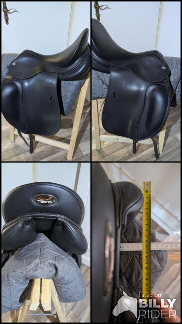 Tekna Letek Dressursattel, Tekna Letek Smooth A Linie, Sabrina Michels , Dressage Saddle, Schmelz, Image 8