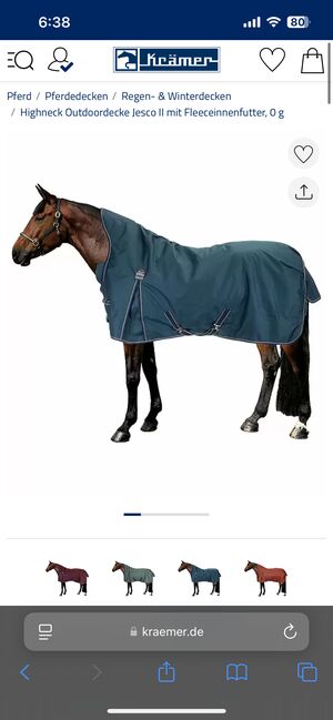 Thermo Master Jesco II 165 Fleecefutter 0g, Thermo Master  Jesco II, Tanja Hochhaus , Horse Blankets, Sheets & Coolers, Schwarzenberg, Image 14