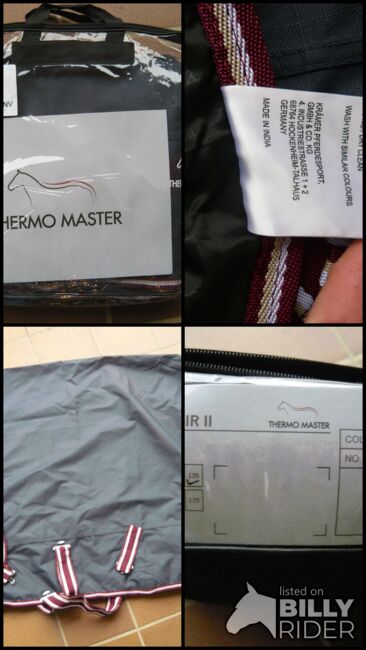 Thermo Master Outdoordecke: Kadir II - 125cm 0 Gramm Navy, Thermo Master Kadir II, B. B., Horse Blankets, Sheets & Coolers, Tawern, Image 12