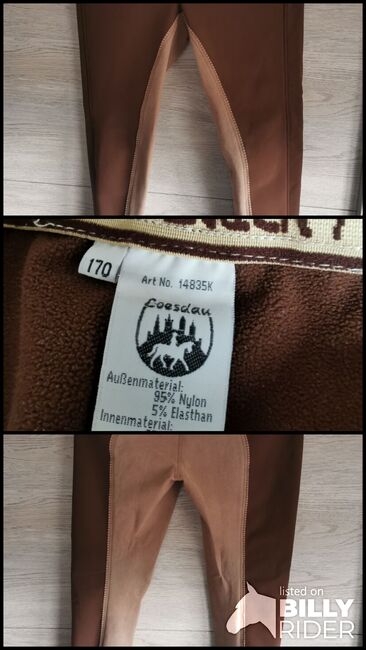 Thermo Reithose gr. 170, Black Forrest Thermo-/ Winterreithose , Svenja , Reithosen, Stuttgart , Abbildung 4