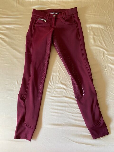 Thermo-Softshellreithose RidersChoice Damen Gr. 36 Bordeaux Silikonvollbesatz Handytasche, RidersChoice Thermo-Softshellreithose RidersChoice, Kati Auer, Breeches & Jodhpurs, Remscheid