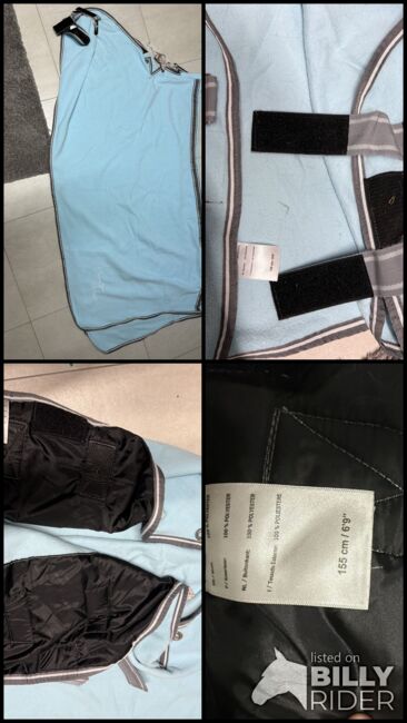 Thermomaster Abschwitzdecke 155 cm Türkis Mint Fleece, KJ, Horse Blankets, Sheets & Coolers, Heppenheim, Image 7
