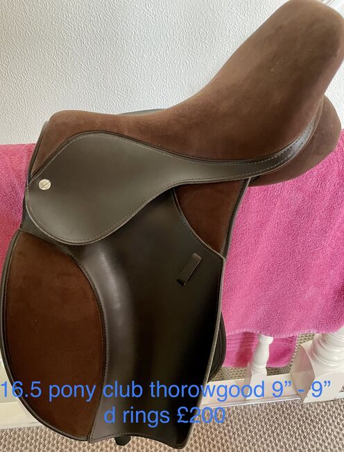 Thorowgood pony club saddle 16.5”, Thorowgood  Pony club, Liz, Vielseitigkeitssattel (VS), Powys