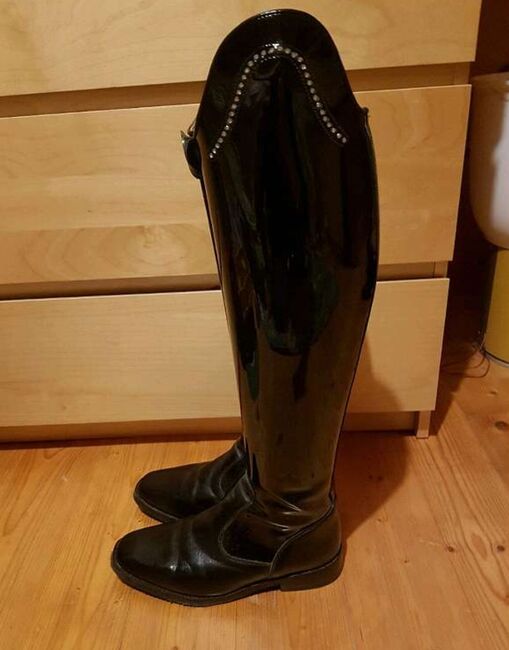 Maßstiefel Lack Strass Gr. 39, Jolly Jumper Lackreitstiefel, Sabine Panis, Riding Boots, Wiener Neustadt 