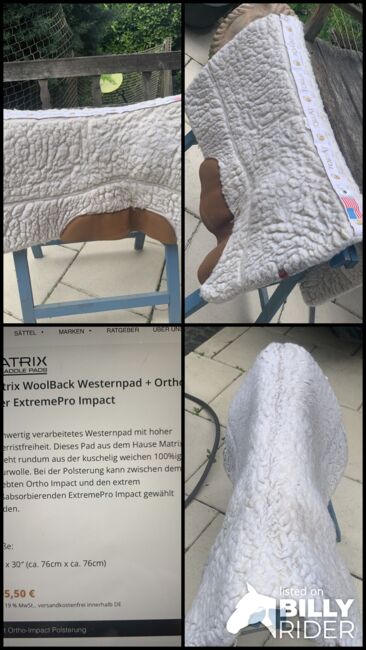 Toklat T3 ExtremPro Matrix Wool Westernpad, Toklat Matrix T3 extreme pro, Bernadette Bauer, Sattelzubehör, Rodgau, Abbildung 11