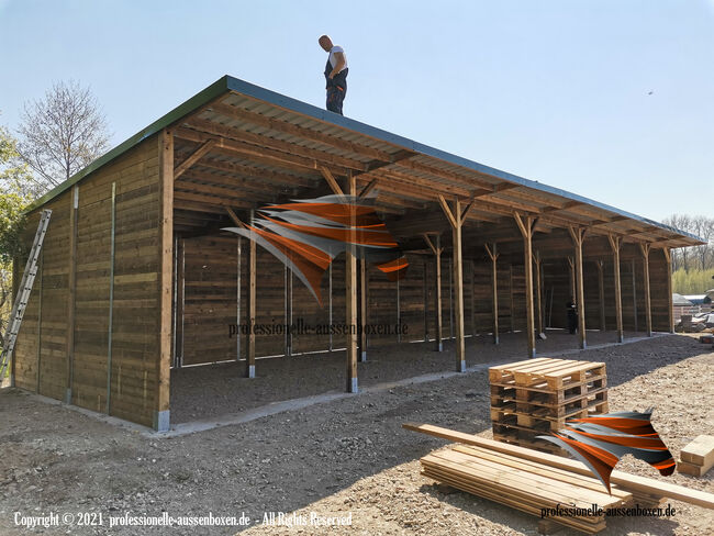 TOP-Angebot: Pferdeunterstand, Weideunterstand & Offenstall kaufen - Weidehütte, AUSSENBOXEN Pferdeunterstand - Weideunterstand - Unterstand - Offenstall bauen, AUSSENBOXEN (AUSSENBOXEN Sp. z o.o.), Paddock-, Boxen- & Stallmatten, Wałcz, Abbildung 17