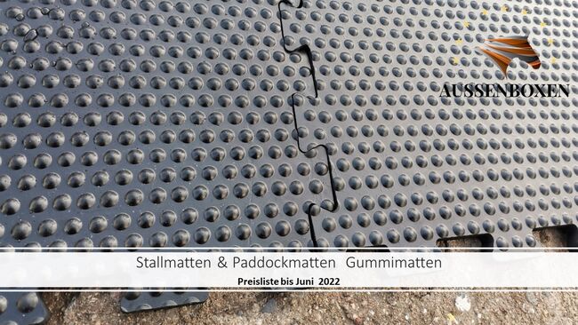 TOP Große Stallmatten - Boxenmatten, Puzzlematten, Paddockmatten, Gummimatten, Pferdematte,, AUSSENBOXEN Stallmatten - Paddockmatten - Gummimatten - Boxenmatten, AUSSENBOXEN, Stabilne maty, Wałcz, Image 17