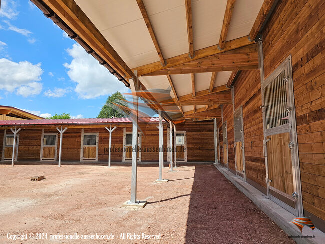 TOP Pferdestall bauen - Pferdeboxen Außenboxen, Stallungen und Weidehütte pferd, Offenstall kaufen, AUSSENBOXEN PFERDESTALL - PFERDEBOXEN - STALLUNGEN, AUSSENBOXEN (AUSSENBOXEN Sp. z o.o.), Horse & Stable Mats, Wałcz, Image 2