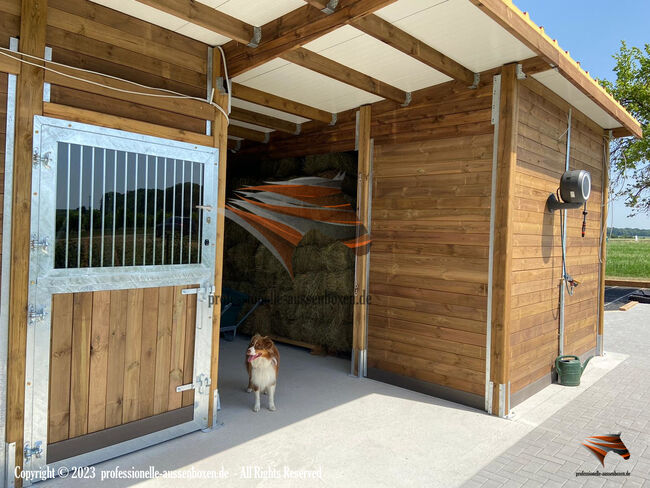 TOP Stallbau - Pferdestall, Außenboxen, Pferdebox und Offenstall, Unterstand & Stallungen, AUSSENBOXEN PFERDESTALL - PFERDEBOXEN - STALLUNGEN, AUSSENBOXEN (AUSSENBOXEN Sp. z o.o.), Paddock-, Boxen- & Stallmatten, Wałcz, Abbildung 33