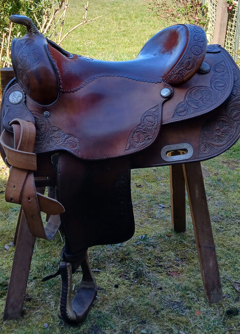 Top Westernsattel Billy Cook, Reiner, FQ Baum, 64 cm, Billy Cook  Reiner, Sabine , Western Saddle, Roseburg