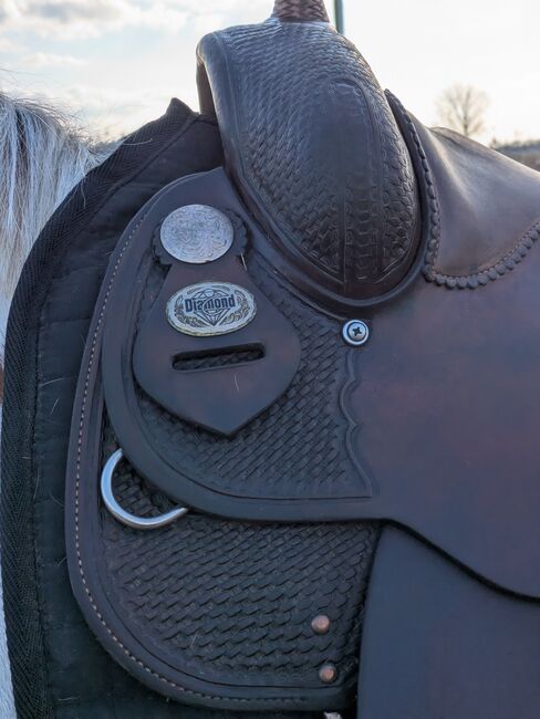 **TOP** Westernsattel Diamond C 16 Zoll Quarterhorsebaum Fork 02, Diamond C , Line Backsen, Western Saddle, Hamburg, Image 6