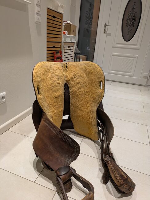 ☆TOP☆ Westernsattel Diamond C 16 Zoll XFQ Fork 04 Butterfly Skirt, Diamond C , Line Backsen, Western Saddle, Hamburg, Image 8