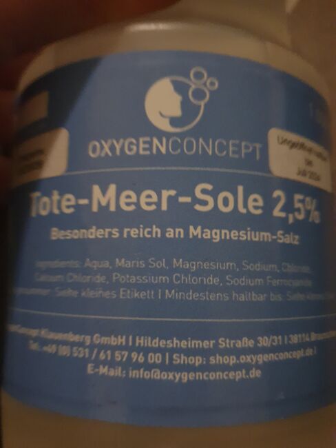 Tote Meer Sole 2.5% NEU, Oxygenconzept, Chagal2011, Pflegeprodukte, Michelstadt , Abbildung 2