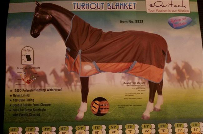 Tournout/Regen/Weidedecke - 165 cm -, Anke Prill, Horse Blankets, Sheets & Coolers, Barwedel