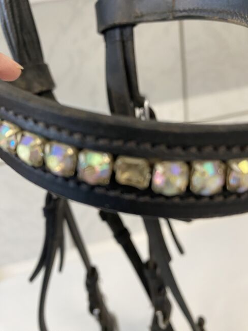 Trense mit Strass, Trense, Iris Taufenbach, Bridles & Headstalls, Schwarzenbruck, Image 2