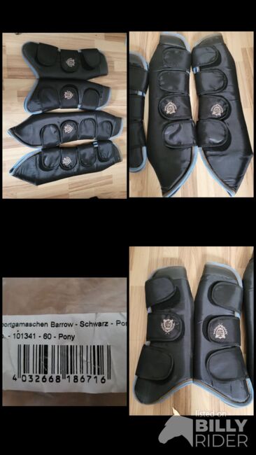 Transportgamaschen Barrow Pony Schwarz **Neu**, Trisha Reimann, Tendon Boots, Geesthacht , Image 5