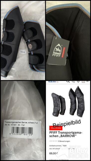 Transportgamaschen Set 4tlg Schwarz Gr. Full -NEU-, Pfiff Barrow, Danny, Gamaschen, Steinheim am Albuch, Abbildung 5