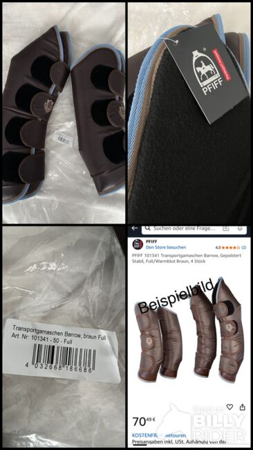 Transportgamaschen Set 4tlg Braun Gr. Full -NEU-, Pfiff Barrow, Danny, Tendon Boots, Steinheim am Albuch, Image 5