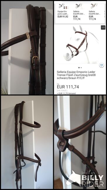 Trense Equipe full, Equipe Emporio BRE08, Marika Staszczyk, Bridles & Headstalls, Lastrup, Image 6