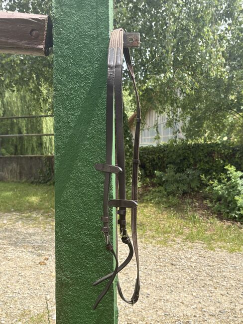 Trense Horsecode braun mit Lack, COB/ Vollblut, Stirnriemen Rosa, Horsecode, Lara , Trensen, Zolling, Abbildung 4