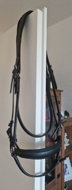 TRENSE WB-XL/Zügel LEDER SCHWARZ  NEU, Mix & Match Trense m. Reithalfter Kombi u. Zügel, Manuela Wölk , Bridles & Headstalls, Langenfeld 