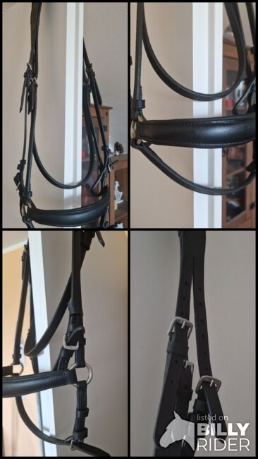 TRENSE WB-XL/Zügel LEDER SCHWARZ  NEU, Mix & Match Trense m. Reithalfter Kombi u. Zügel, Manuela Wölk , Bridles & Headstalls, Langenfeld , Image 9