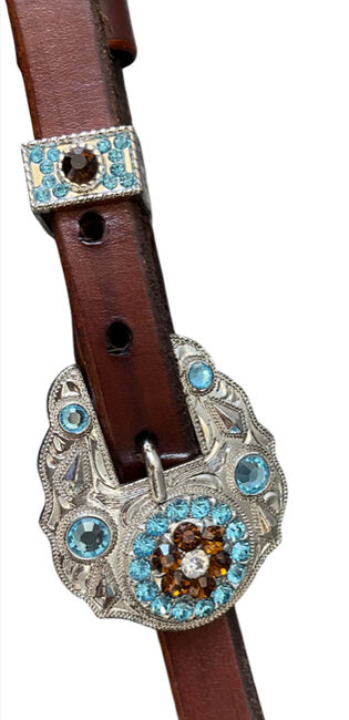 Triple W Vorderzeug mit viel Strass, Glam Bridle, Saddle Accessories, Gottshaus , Image 3
