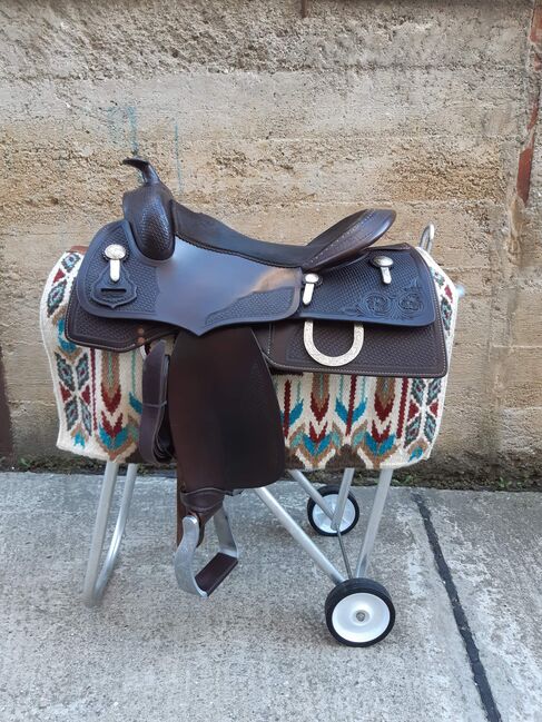 Triple W platinum, Triple W brand saddlery Triple W Platinum Reiner, Marie Mrlinová, Western Saddle, Jablůnka