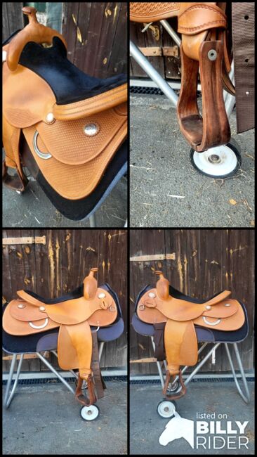 Triple W Westernsattel, Reiningsattel, Triple W 301, Butterfly, Basketpunzierung, Luisa, Western Saddle, Dresden, Image 5