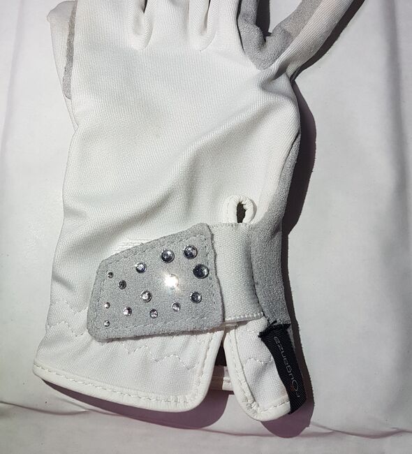 Tunier Handschuhe mit Glitzersteinen, C.B., Riding Gloves, Kirchheim unter Teck
