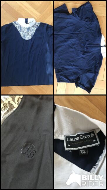 Turnierbluse Lauria Garelli dunkelblau Gr. XXL, Lauria Garelli, Laura Krämer, Show Apparel, Rosenheim, Image 8