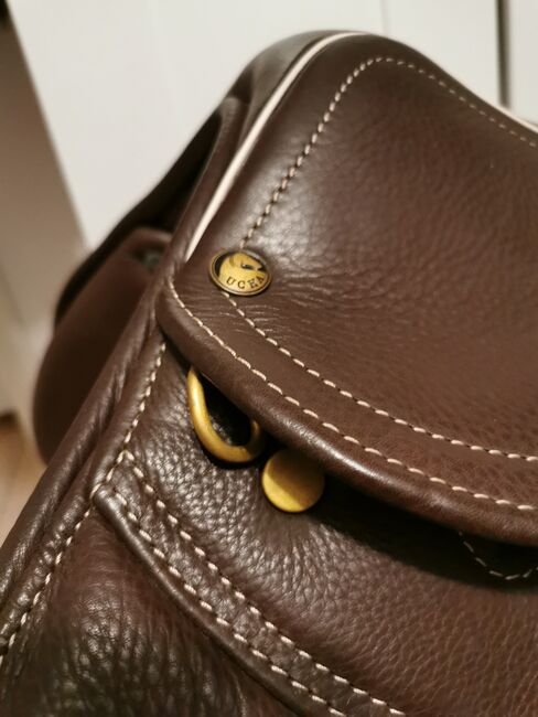 UCHA Springsattel * 17.5 Zoll * NEUwertig * Braun * NP 3390€, UCHA, Selina M. , Jumping Saddle, Rödermark, Image 7