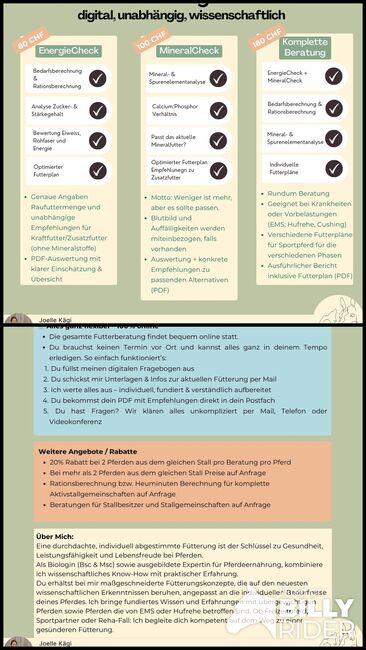 Unabhängige Futterberaterin / Rationsberechnung / Mineralfutteranalyse, Joelle, Pferdefutter, Wetzikon ZH, Abbildung 3