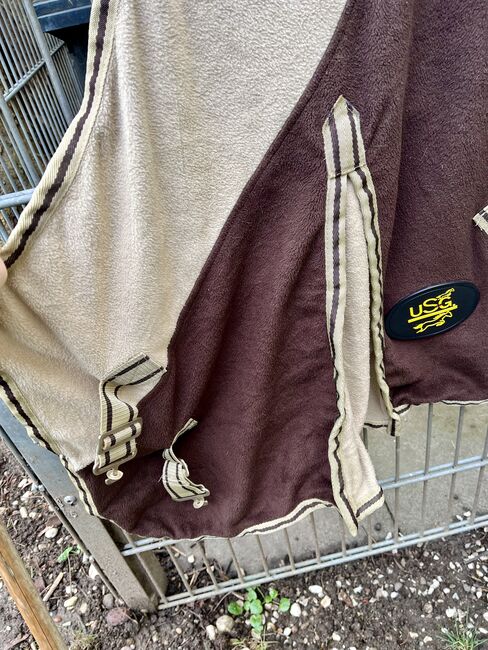 USG Abschwitzdecke Fleece 130cm braun beige, USG, Rahel, Horse Blankets, Sheets & Coolers, Köln, Image 3