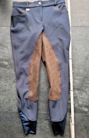 USG Reithose Vollbesatz Blau, Braun geprägt, Gr.36 neu, USG, Saskia, Breeches & Jodhpurs, Oestrich-Winkel