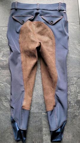 USG Reithose Vollbesatz Blau, Braun geprägt, Gr.36 neu, USG, Saskia, Breeches & Jodhpurs, Oestrich-Winkel, Image 2