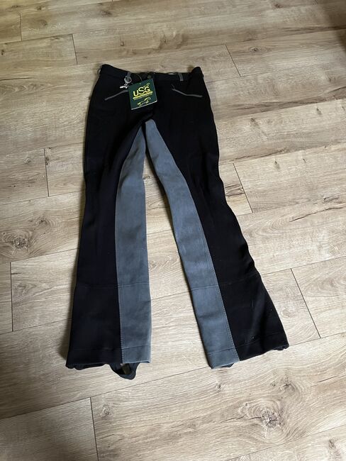 Jodpur-Reithose USG Gr. 42 grau-schwarz, Vollbesatz, USG Birgit, Gabi Radermacher, Breeches & Jodhpurs, Aachen