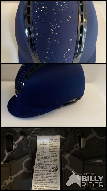 Uvex Reithelm Suxxeed Diamond Glitzer Navy Satin Glitzer Gr. S, Uvex Suxxeed Diamond Glitzer, Nicole, Riding Helmets, Bordesholm, Image 4