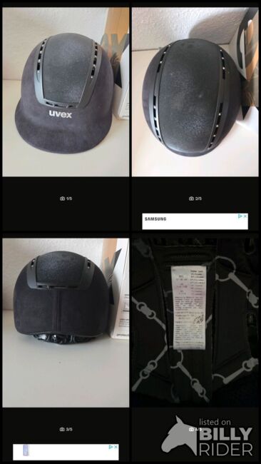Uvex Suxxeed Glamour Schwarz, Uvex Suxxeed Glamour, Alina, Reithelme, Bröckel, Abbildung 6