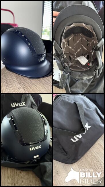 Uvex Suxxeed Starlight Blau, Uvex Suxxeed Starlight, Jana Peuyn, Riding Helmets, Nordhorn, Image 5