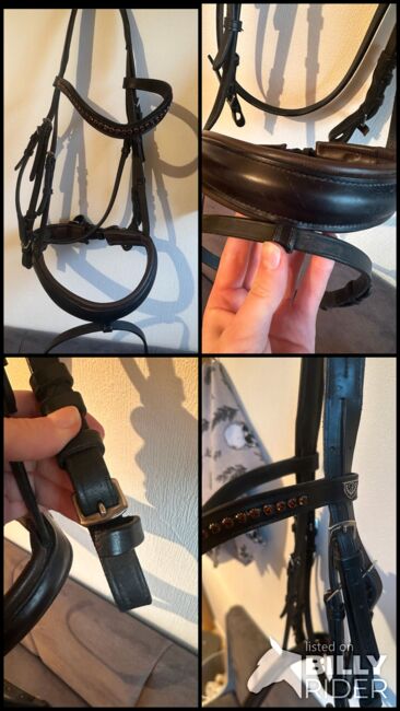 PFIFF schwedisch kombinierte Trense WB schwarz, braun unterlegt, Pfiff, Jenny, Ogłowia, Odenthal, Image 6