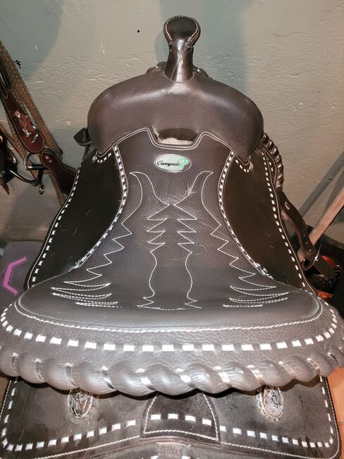 Schöner 16" Westernsattel für längere Rücken, Sarah, Western Saddle, Bergheim, Image 4