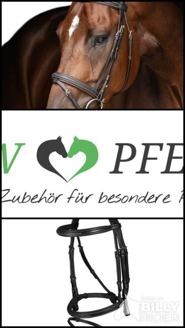 Wunderschöner Hunter Trensenzaum in COB sehr Edel im Design schwarz UVP50€, Covalliero , WOW Pferd  (WOW Pferd Shop), Bridles & Headstalls, Bayern - Attenkirchen, Image 4