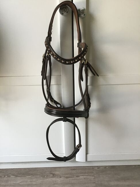 Wunderschöne Trense Braun/Messing Gr. COB/VB, Ariane, Nosebands, Bad Dürkheim 