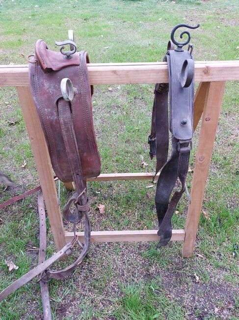 Kutschtschengeschirr alte Einzelteile, Melli Baschin , Horse Harness, Storkow (Mark) Görsdorf bei Storkow