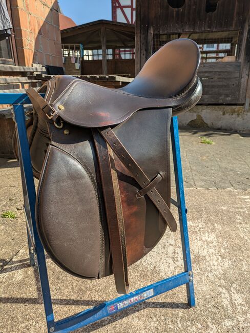 Vielseitigkeitssattel braun 17 Zoll Haflinger, Loesdau, ponymausi, All Purpose Saddle, Naumburg