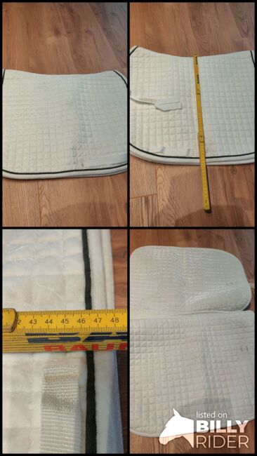Samtschabracke weiss Dressur, Cordula, Dressage Pads, Salzgitter Bleckenstedt, Image 5